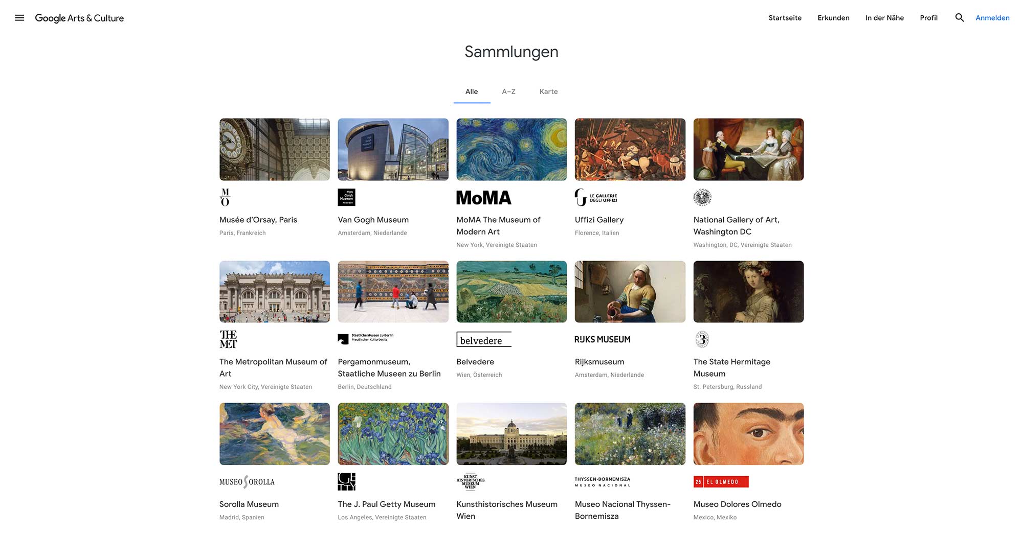 Google Arts and Culture – Virtueller Rundgang durch 1.200 Museen